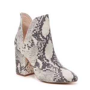Steve Madden Snake Print Ankle Boots